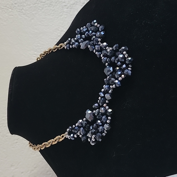 Midnight Oilslick Metallic Bauble Necklace - Picture 2 of 8